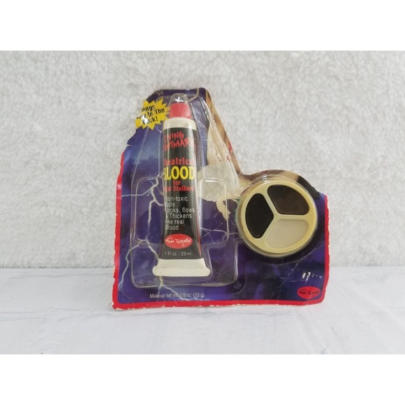 Fun World Living Nightmare Theatrical Blood for Night Stalker Make up No Fangs - Picture 8 of 8